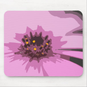 Mousepad Flor bonito de margarida rosa-Abstrato