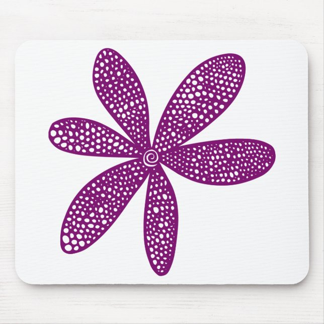 Mousepad Flor bonito - Pluma (Frente)
