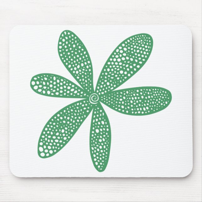 Mousepad Flor bonito - Verde do Exército (Frente)