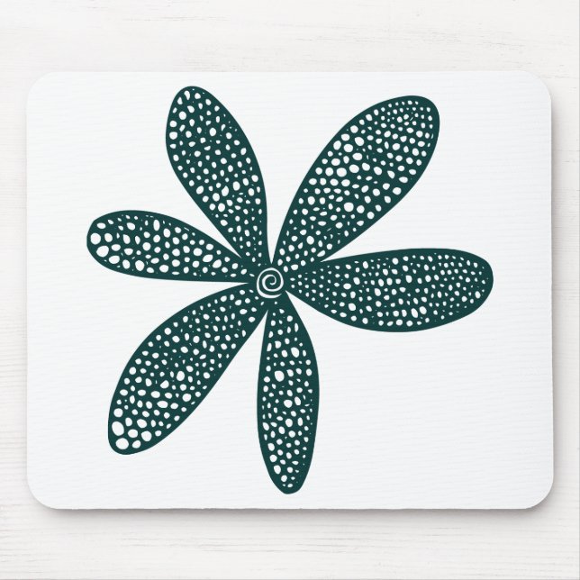 Mousepad Flor bonito - Verde Escuro (Frente)