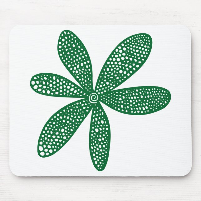 Mousepad Flor bonito - Verde Floresta (Frente)