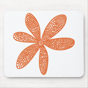 Mousepad Flor bonito - vermelho marrom