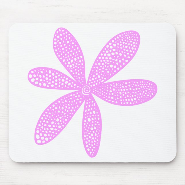 Mousepad Flor bonito - Violeta leve (Frente)