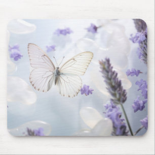 Mousepad Flor-Borboleta Natureza Serena Tranquil
