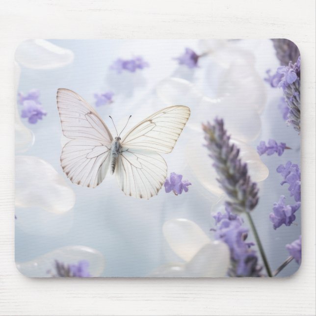 Mousepad Flor-Borboleta Natureza Serena Tranquil (Frente)