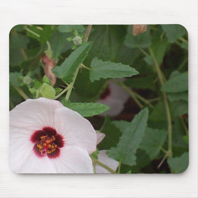 Mousepad Flor branca só (Frente)