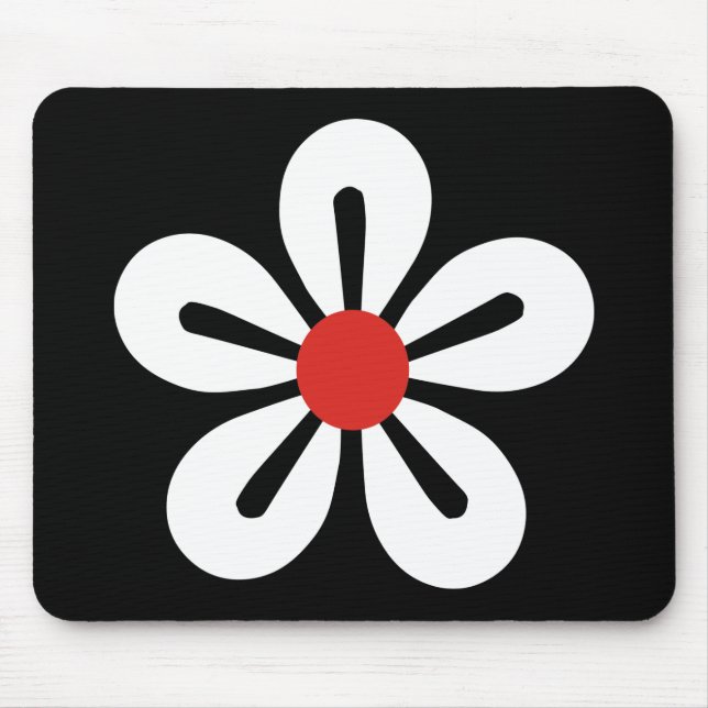 Mousepad Flor Branco (Frente)