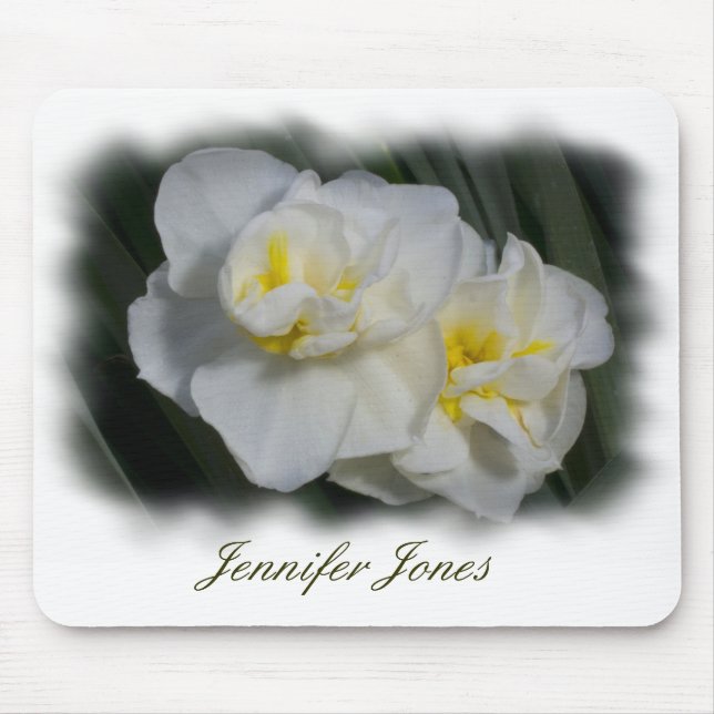 Mousepad Flor Branco (Frente)