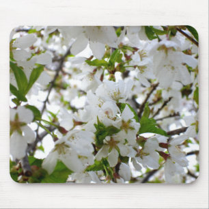 Mousepad Flor branco Elegante Flor-branco
