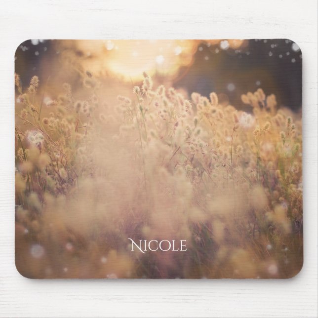 Mousepad Flor Campo Russo País Sunset Dusk (Frente)