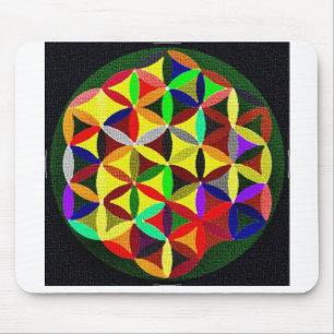 Mousepad Flor colorida do design Mouspads da vida