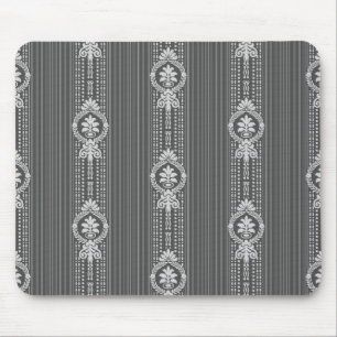 Mousepad Flor com coroa de louros na cinza