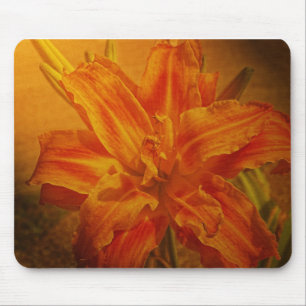 Mousepad Flor com textura de couro