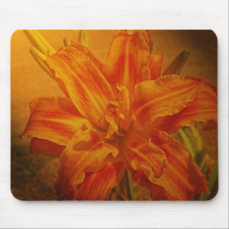 Mousepad Flor com textura de couro