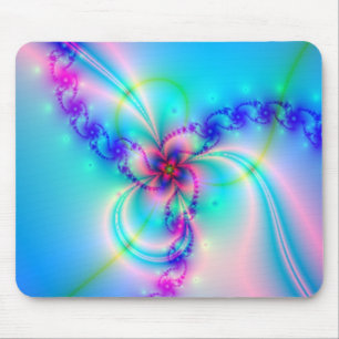 Mousepad Flor cor-de-rosa bonito do Fractal