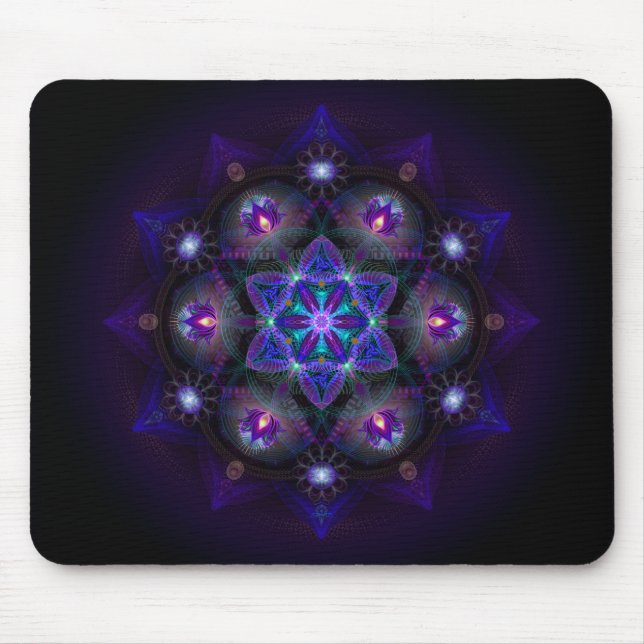 Mousepad Flor da mandala da vida (Frente)