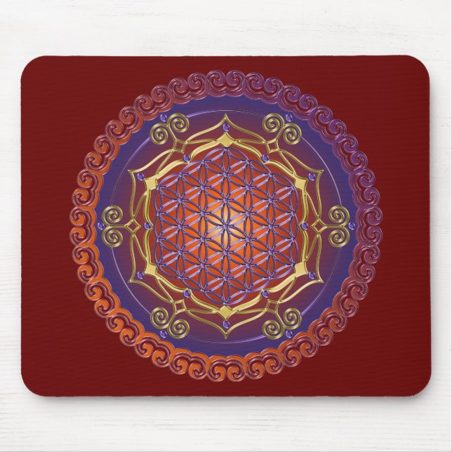 Mousepad FLOR DA VIDA / Blume des Lebens - Ornamento I (Frente)