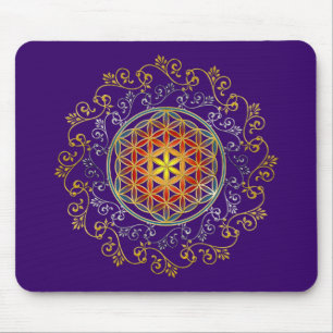 Mousepad FLOR DA VIDA / Blume des Lebens - Ornamento IV