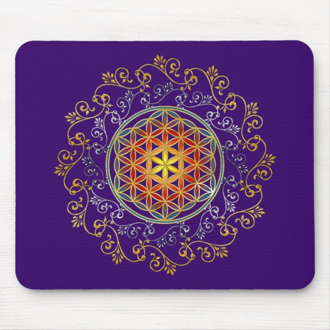 Mousepad FLOR DA VIDA / Blume des Lebens - Ornamento IV (Frente)