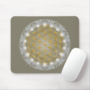 Mousepad FLOR DA VIDA - Luz geométrica sagrada 1