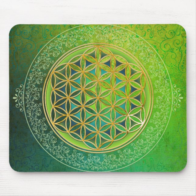 Mousepad Flor da vida - ornamento II (Frente)