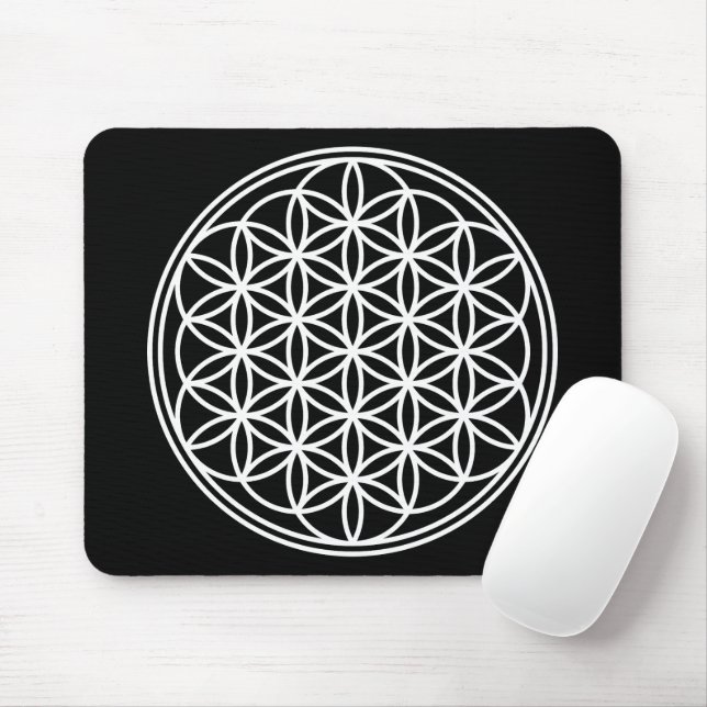 Mousepad FLOR DA VIDA - Símbolo de Geometria Sagrado 2 (Com mouse)