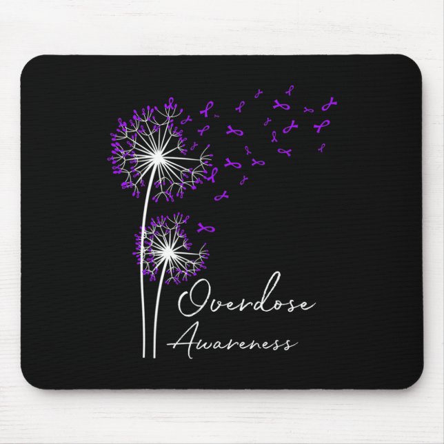 Mousepad Flor Dandelion Faith Esperança Ama Sobredosagem Ro (Frente)