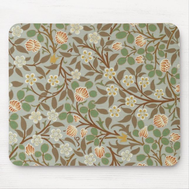Mousepad Flor de Botânica Trevo de William Morris (Frente)