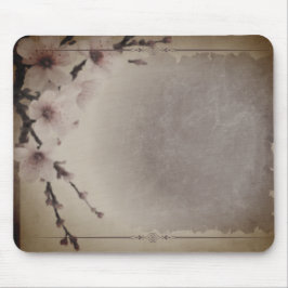 Mousepad Flor de Cereja Escuro