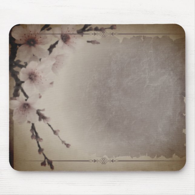 Mousepad Flor de Cereja Escuro (Frente)