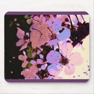 Mousepad Flor de Cereja Rosa