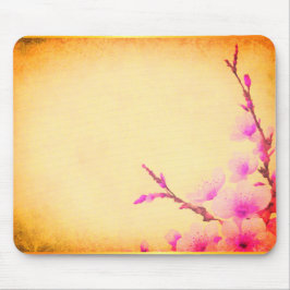 Mousepad Flor de Cereja Rosa