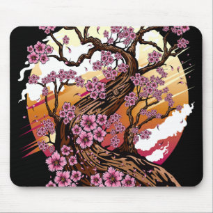 Mousepad Flor de Cereja Selvagem