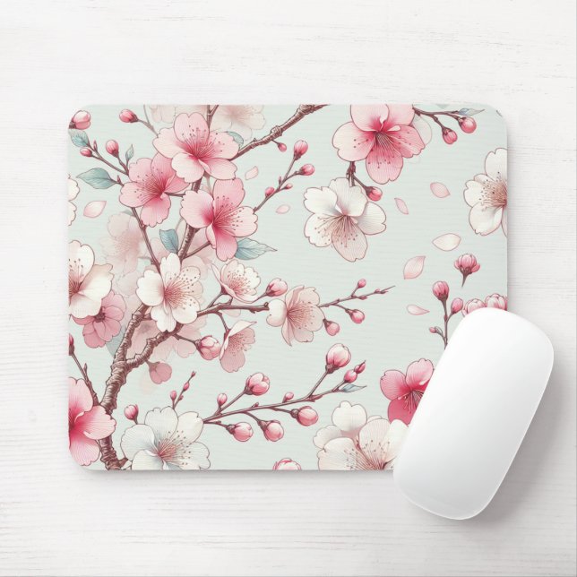 Mousepad Flor de Cerejeira (Com mouse)