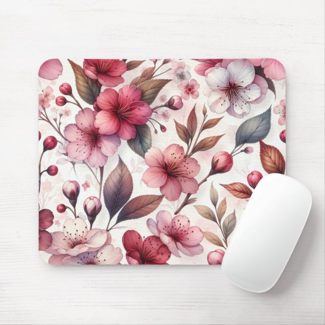 Mousepad Flor de Cerejeira (Com mouse)