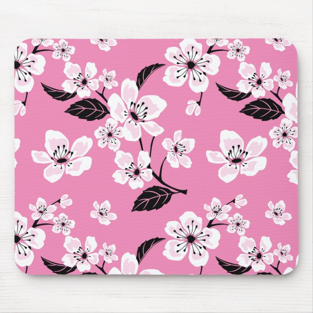 MOUSEPAD FLOR DE CEREJEIRA - SAKURA (ROSA CLARO) (Frente)