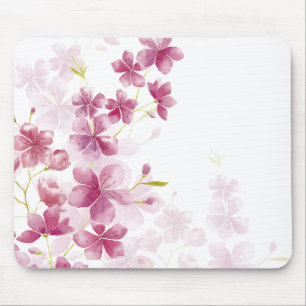 Mousepad Flor de cerejeira simples contudo elegante  