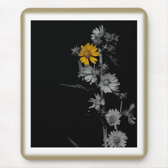 Mousepad Flor de compasso do vintage (Frente)