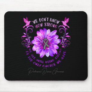 Mousepad Flor de Conscientização da Doença de Parkinson Não