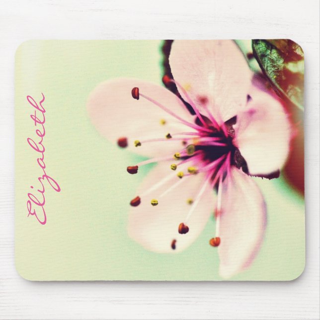 Mousepad Flor de Flor de Cereja Personalizada (Frente)