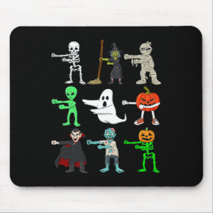 Mousepad Flor De Halloween Como Um Chefe Monstros Rapazes G