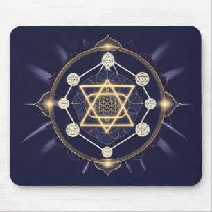 Mousepad Flor de Infinito — Geometria Sagrada Celestial