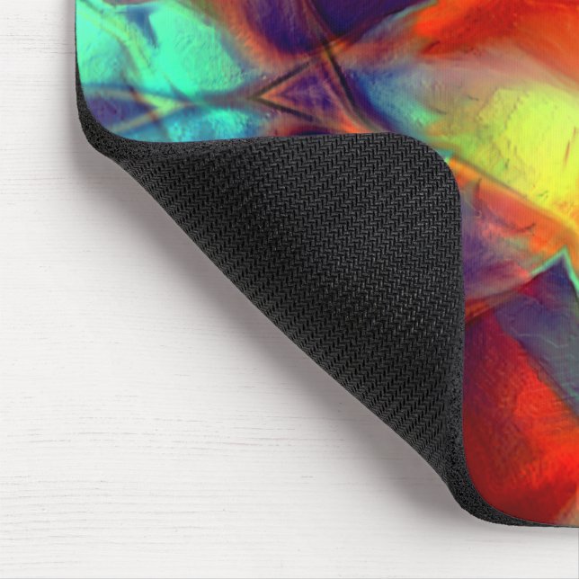 Mousepad Flor de laranja intensa em textura polida digital (Canto)