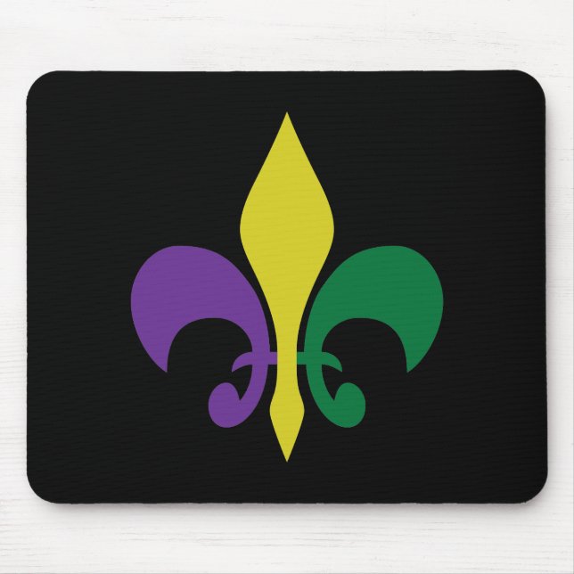 Mousepad Flor de lis do ~ do carnaval (Frente)