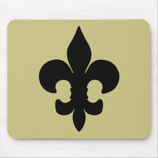 Mousepad Flor de lis preta super