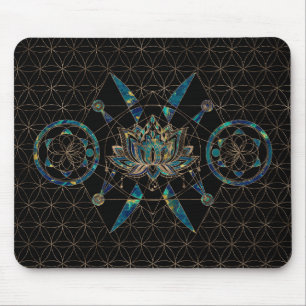 Mousepad Flor de lótus - Geometria sagrada