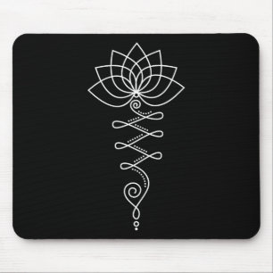 Mousepad Flor de Lótus Unalome Yoga Meditação Consciência Z
