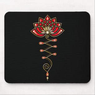 Mousepad Flor de Lótus Unalome Yoga Meditação Consciência Z