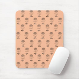 Mousepad Flor de Nascimento Personalizada de Crisântemo de 