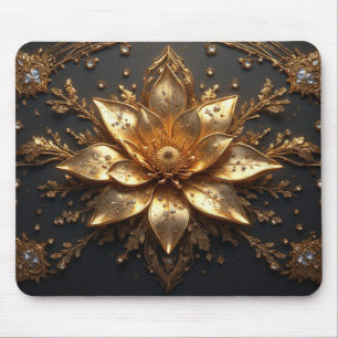 Mousepad Flor de Ouro Luxuosa